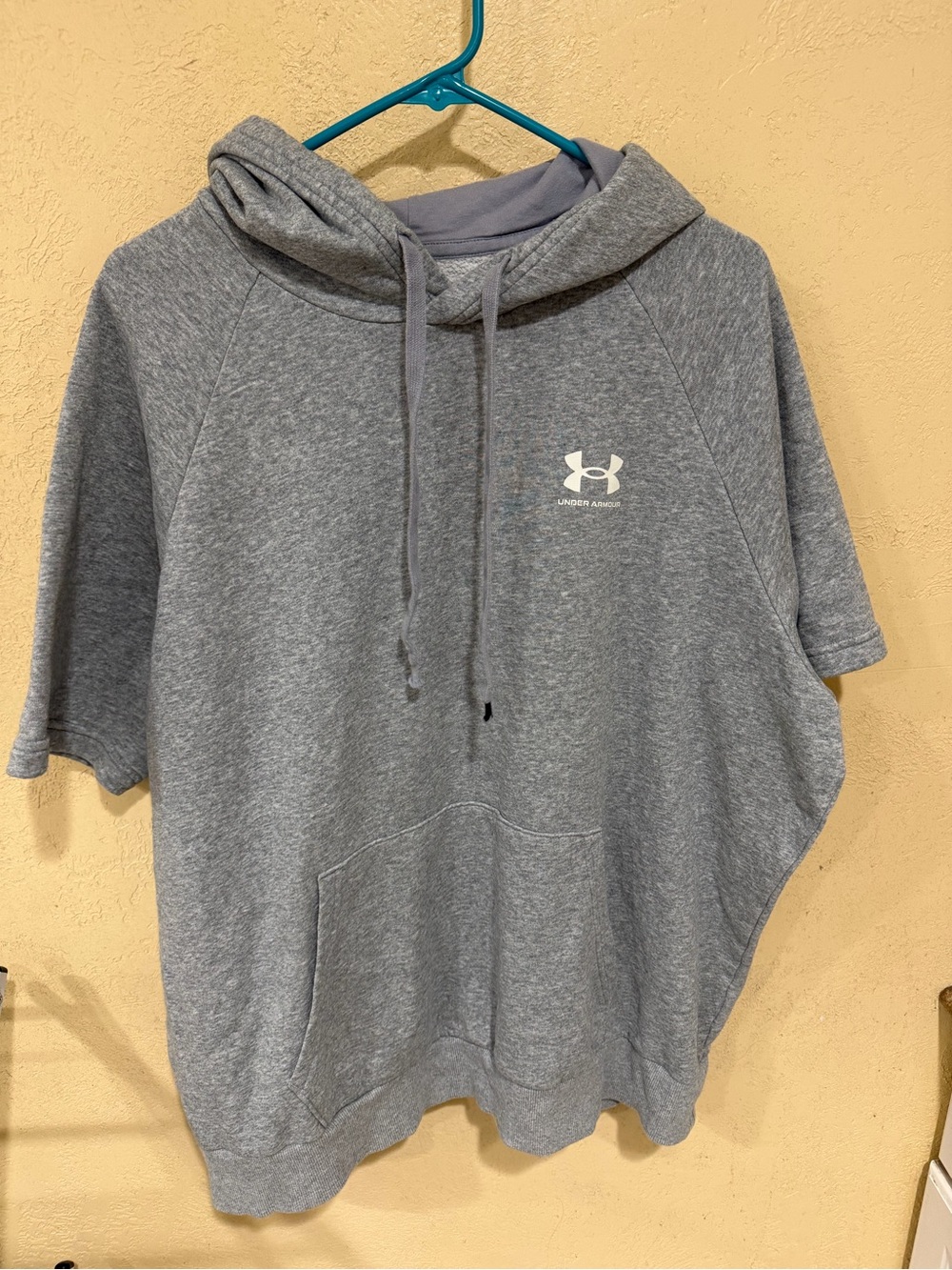 Under Armour Gray Short-Sleeve Hoodie